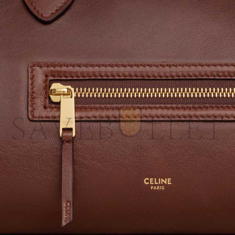 CELINE MEDIUM NEW LUGGAGE IN SUPPLE SHINY LAMBSKIN L100E3GW2.28BK (36*22*16cm)